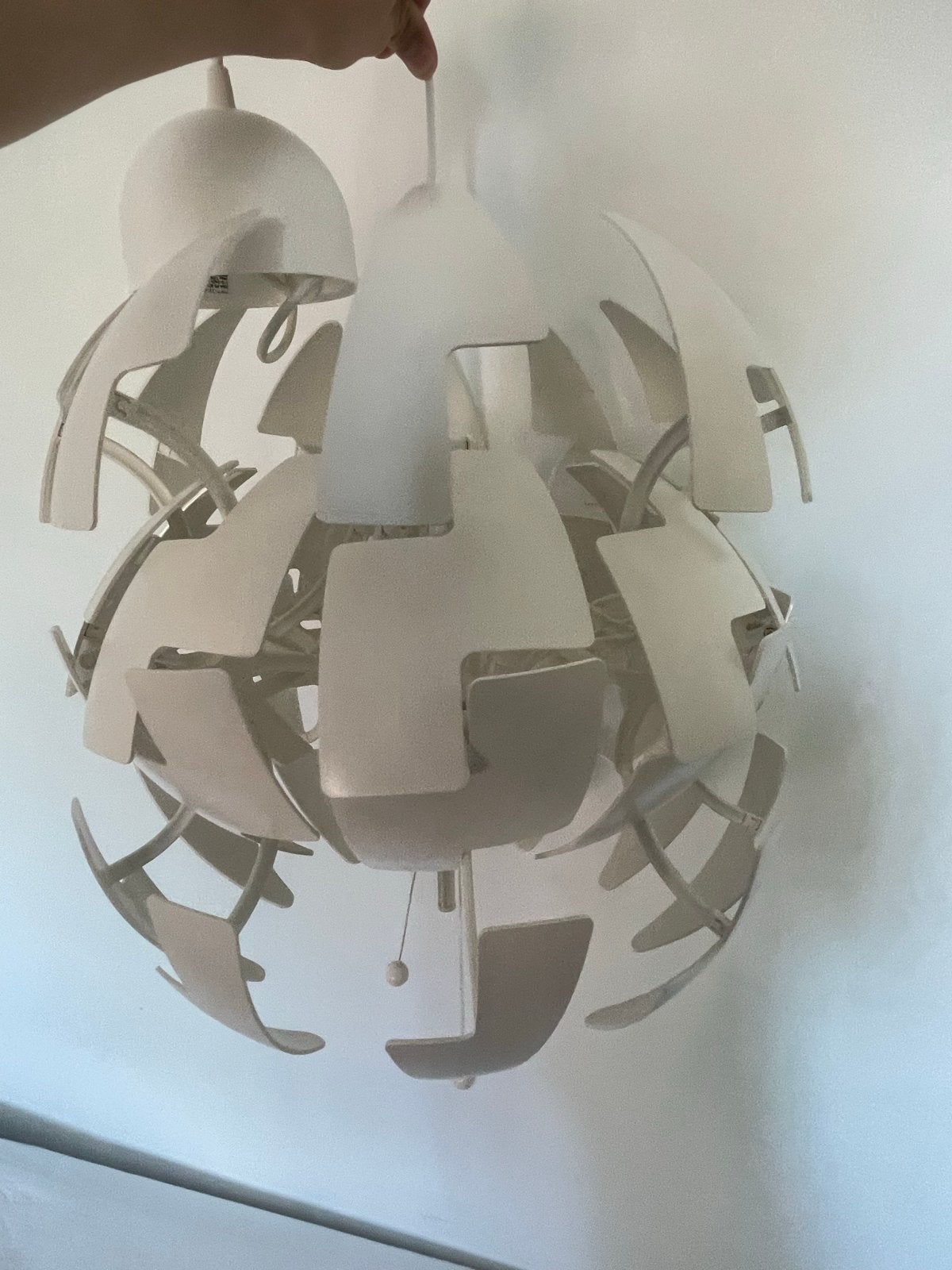 IKEA PS 2014 Hanglamp - Wit, 52 cm, Huis en Inrichting, Lampen | Hanglampen, Ophalen, Gebruikt, Kunststof, E27 (groot)
