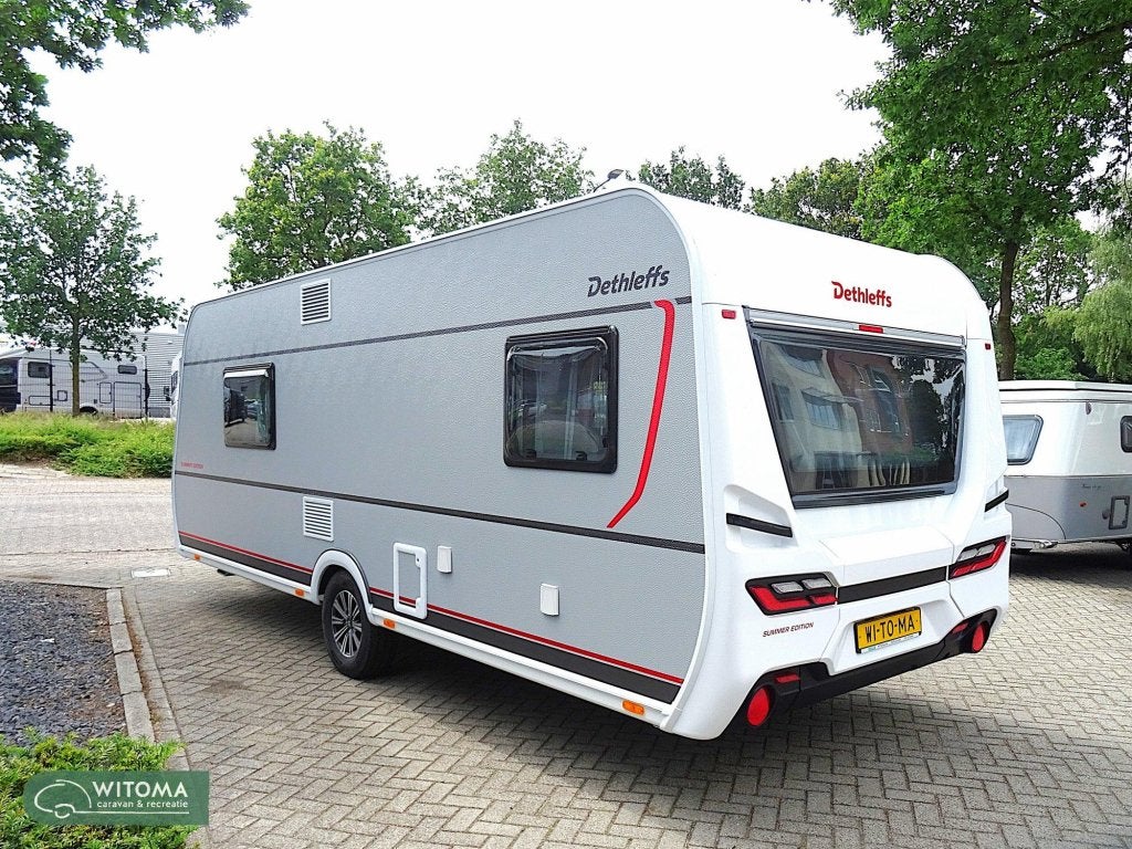 Dethleffs Summer Edition 530 DR Queensbed, Caravans en Kamperen, Rondzit, Bedrijf, Dethleffs, Schokbreker