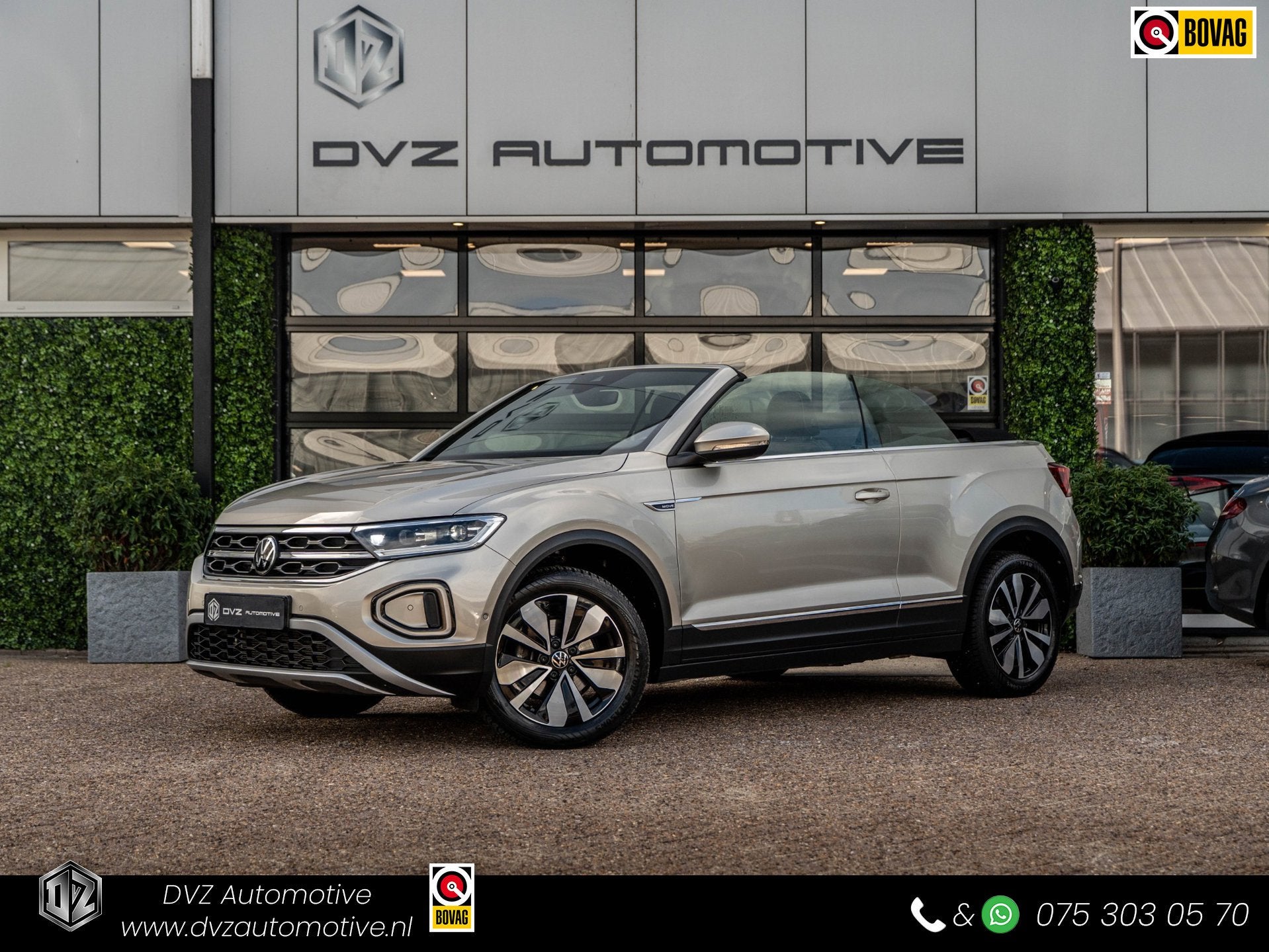 Volkswagen T-Roc Cabrio 1.5 TSI 150PK DSG Move | Virtual | A, Auto's, Dealer onderhouden, Stof, Zwart, 4 cilinders