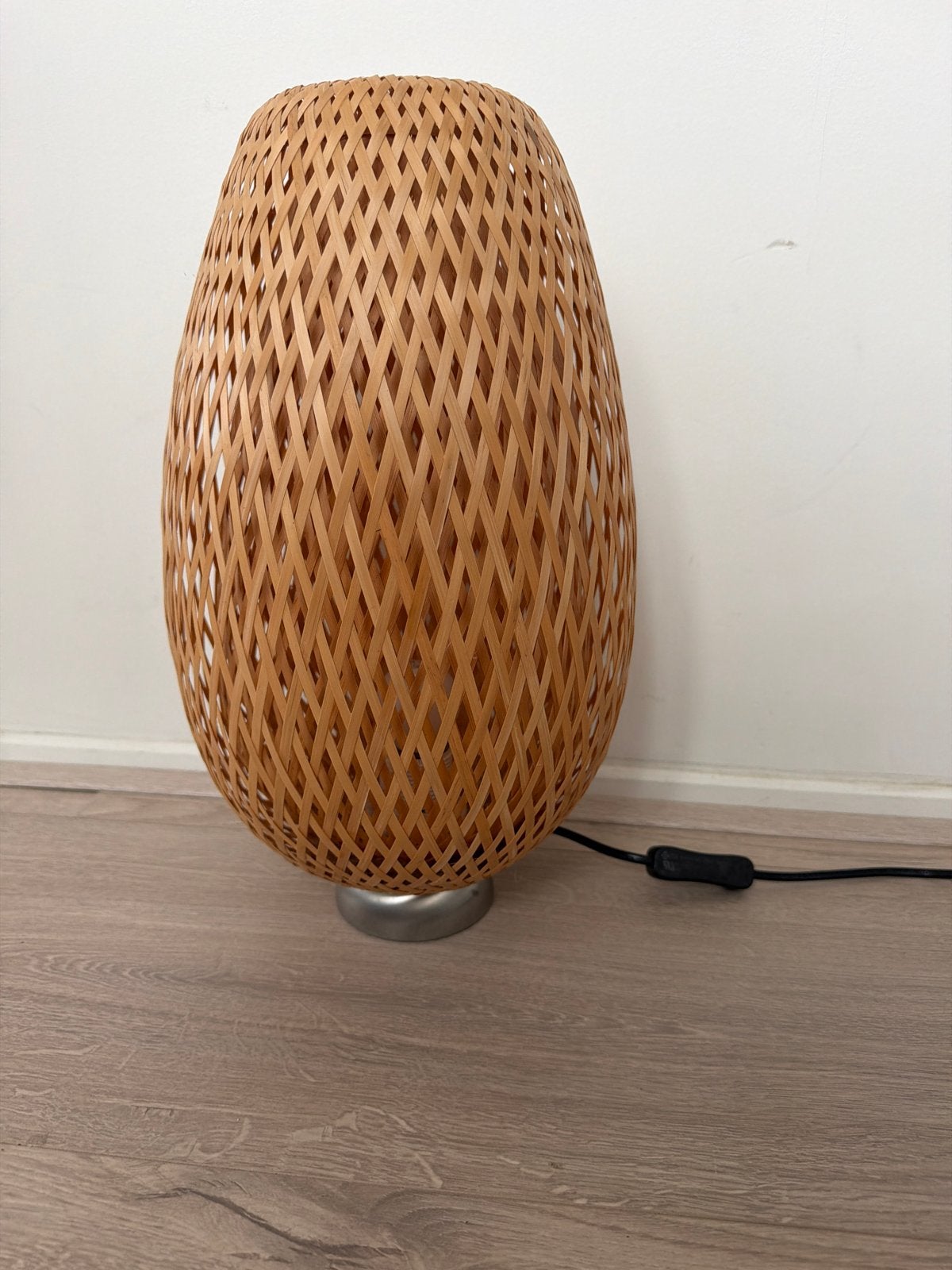 IKEA Böja Tafellamp - Bamboe, Handgemaakt, Zo goed als nieuw, Ophalen, Scandinavisch, E27 (groot), IKEA