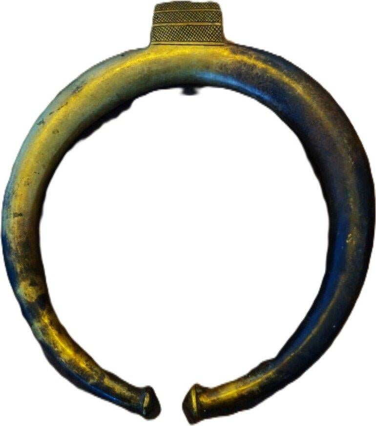 West-Afrika King Manilla ceremoniële armband zeldzaam, Ophalen