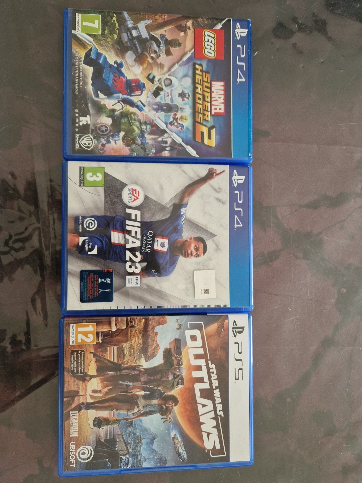 PS4/PS5 Games: LEGO Marvel, FIFA 23, Star Wars Outlaws, Spelcomputers en Games, Ophalen, Zo goed als nieuw