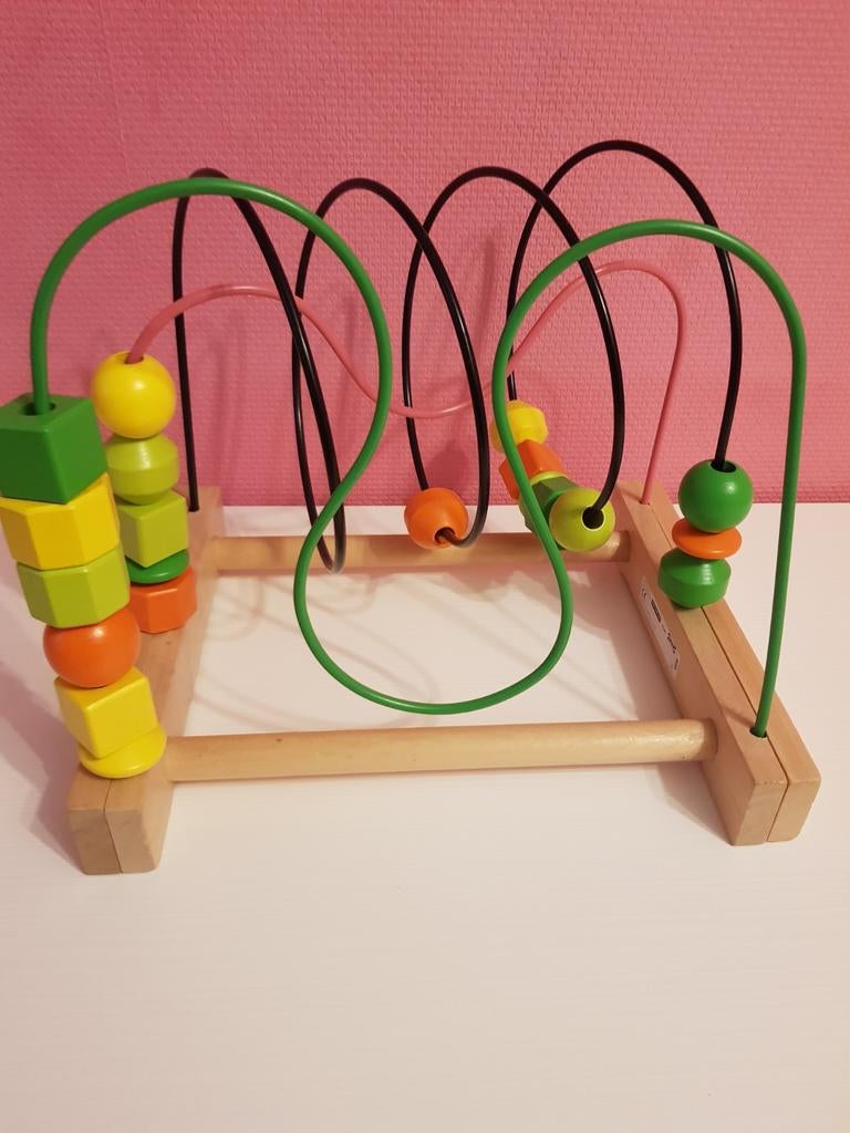 Ikea Mula kralenspiraal, Kinderen en Baby's, Speelgoed | Houten speelgoed, Ophalen of Verzenden, Gebruikt, Overige typen
