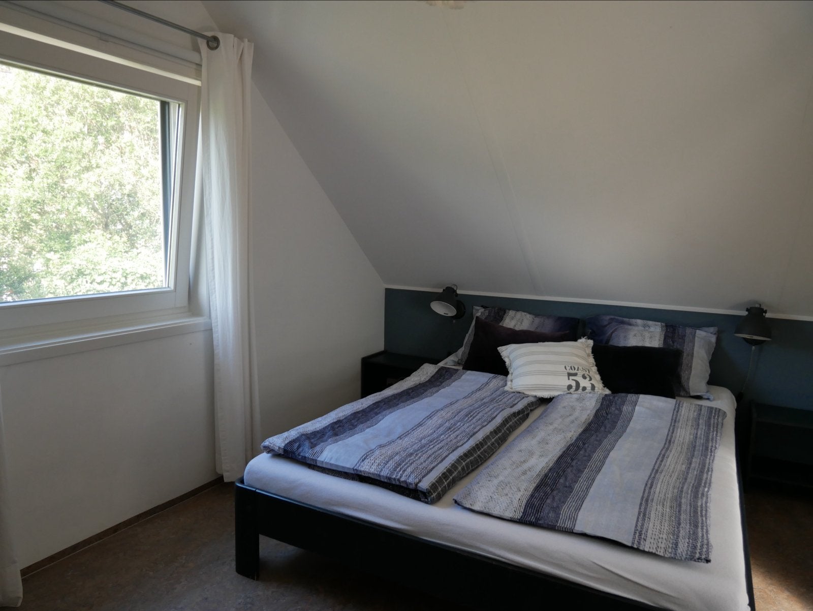Auping Aurobda eenpersoonsbed 90x200 Ral 7026, Huis en Inrichting, Slaapkamer | Bedden, Ophalen, 90 cm, Eenpersoons, 200 cm