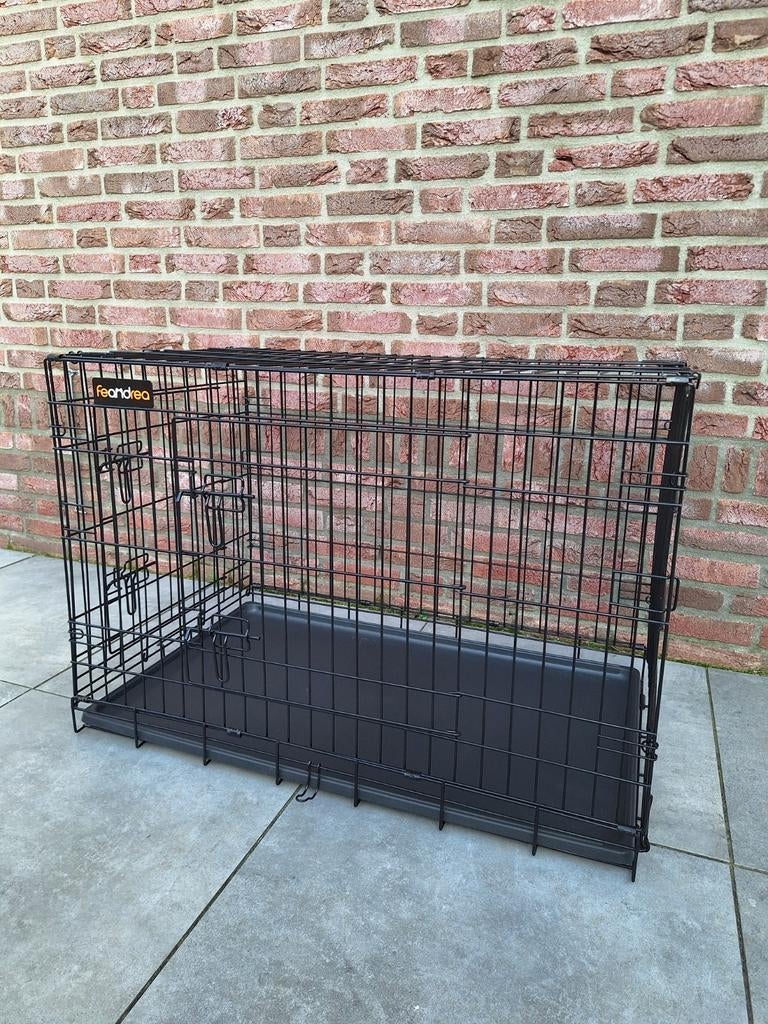 Hondenbench, hondenhok  reisbench 91,5x47,5x64 LxBxH
Zwart, Dieren en Toebehoren, Ophalen of Verzenden, Nieuw