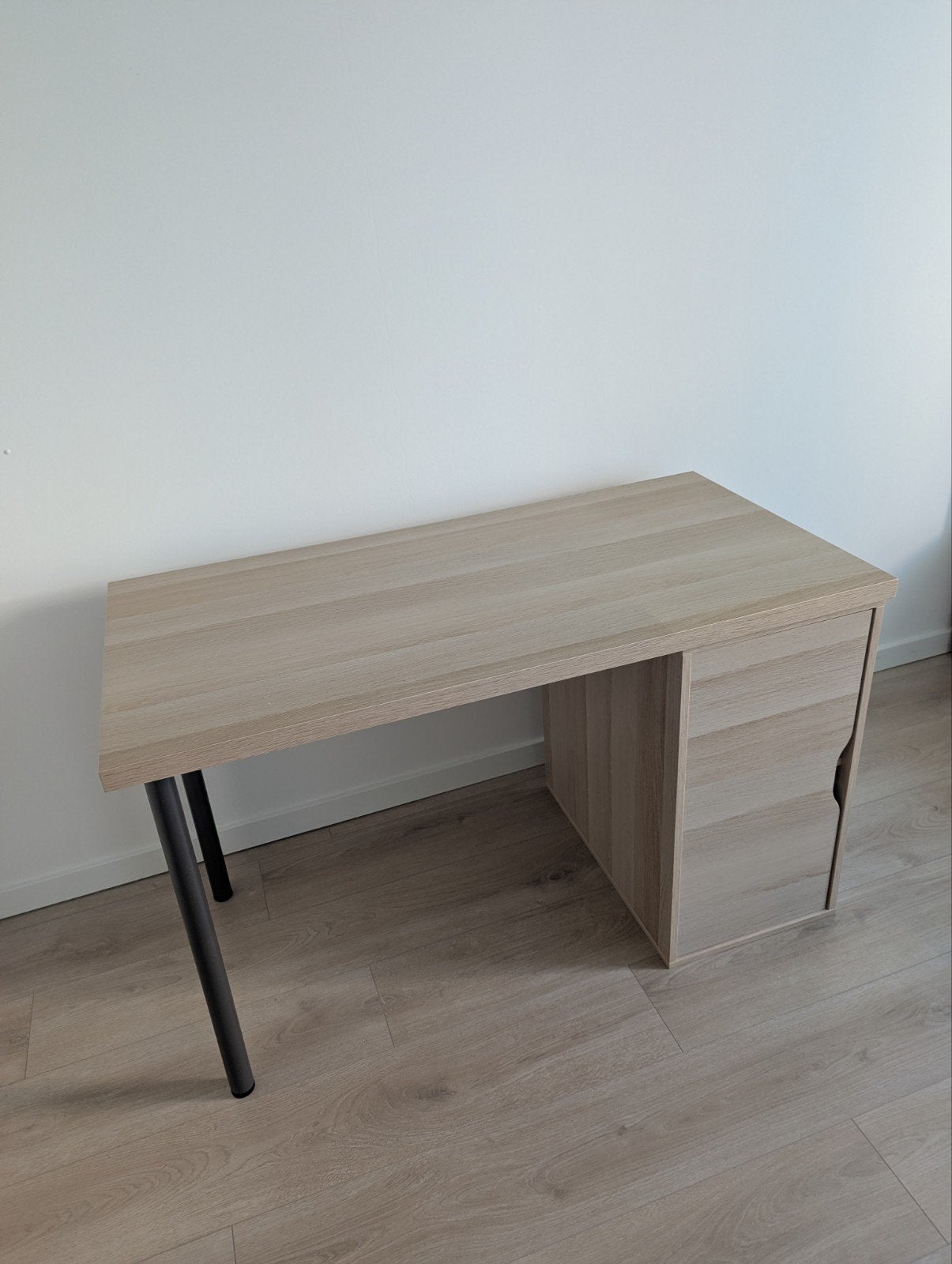Ikea Lagkapten bureau 120x60 eiken effect, Ophalen, Spaanplaat of MDF, Bruin, Zo goed als nieuw