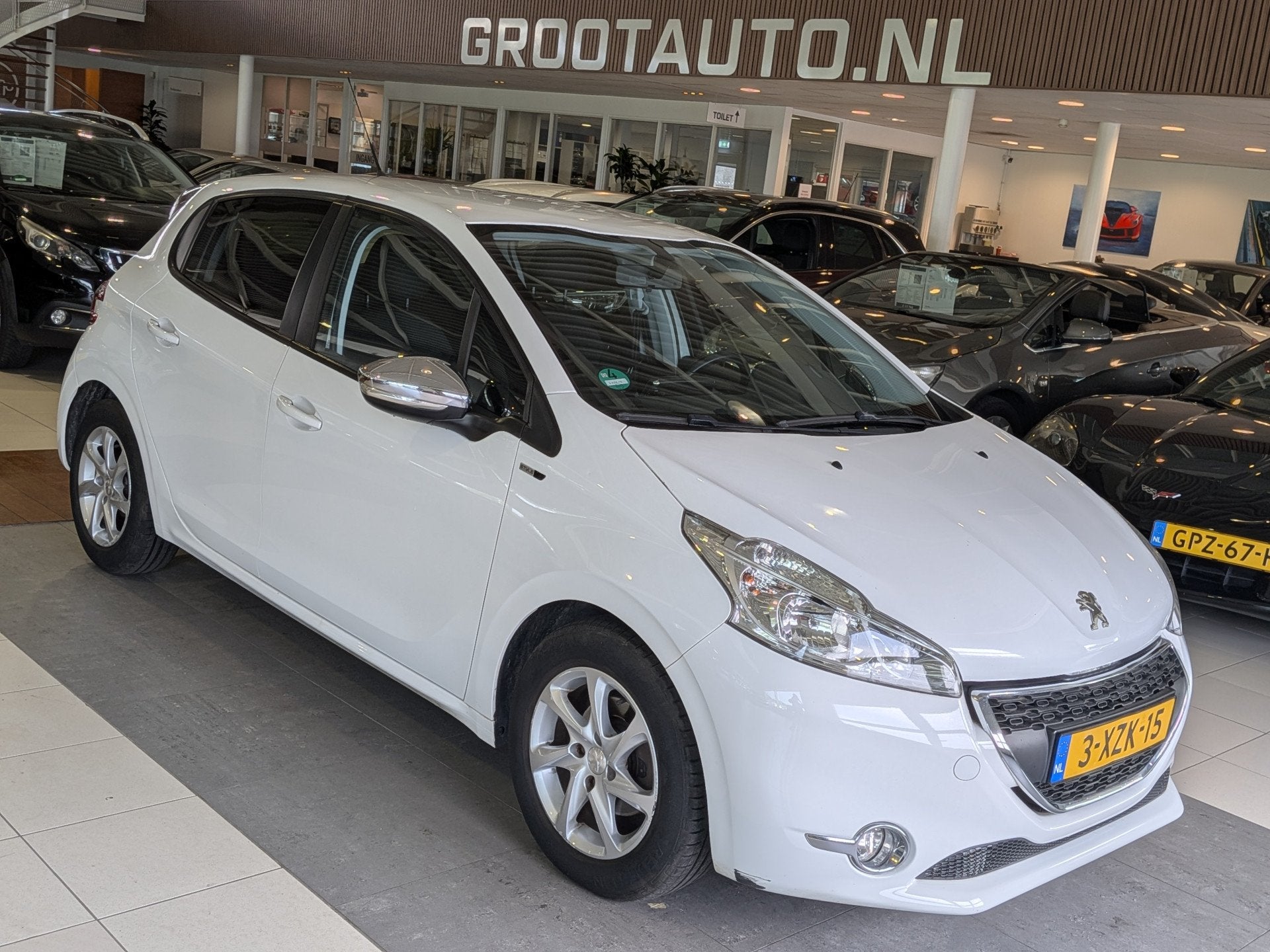 Peugeot 208 1.2 PureTech Style Airco Automaat, Cruise Contro, Auto's, Peugeot, Stof, 1199 cc, 82 pk, Wit