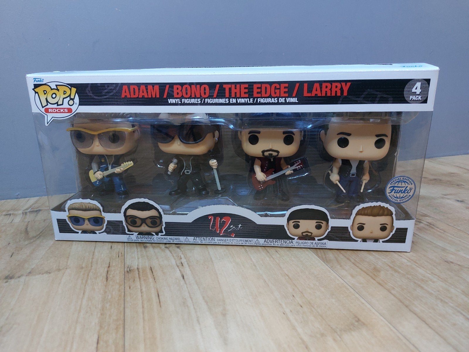 U2 (Funko Pop) Zoo TV Special Edition 4 Pack, Verzamelen, Ophalen of Verzenden, Zo goed als nieuw, Pop, Beeldje of Miniatuur