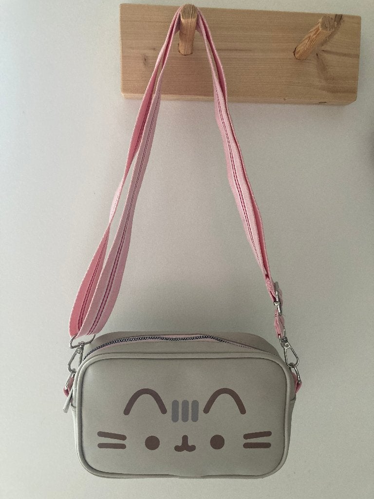 Pusheen schoudertas als nieuw, Ophalen of Verzenden, Zo goed als nieuw, Beige