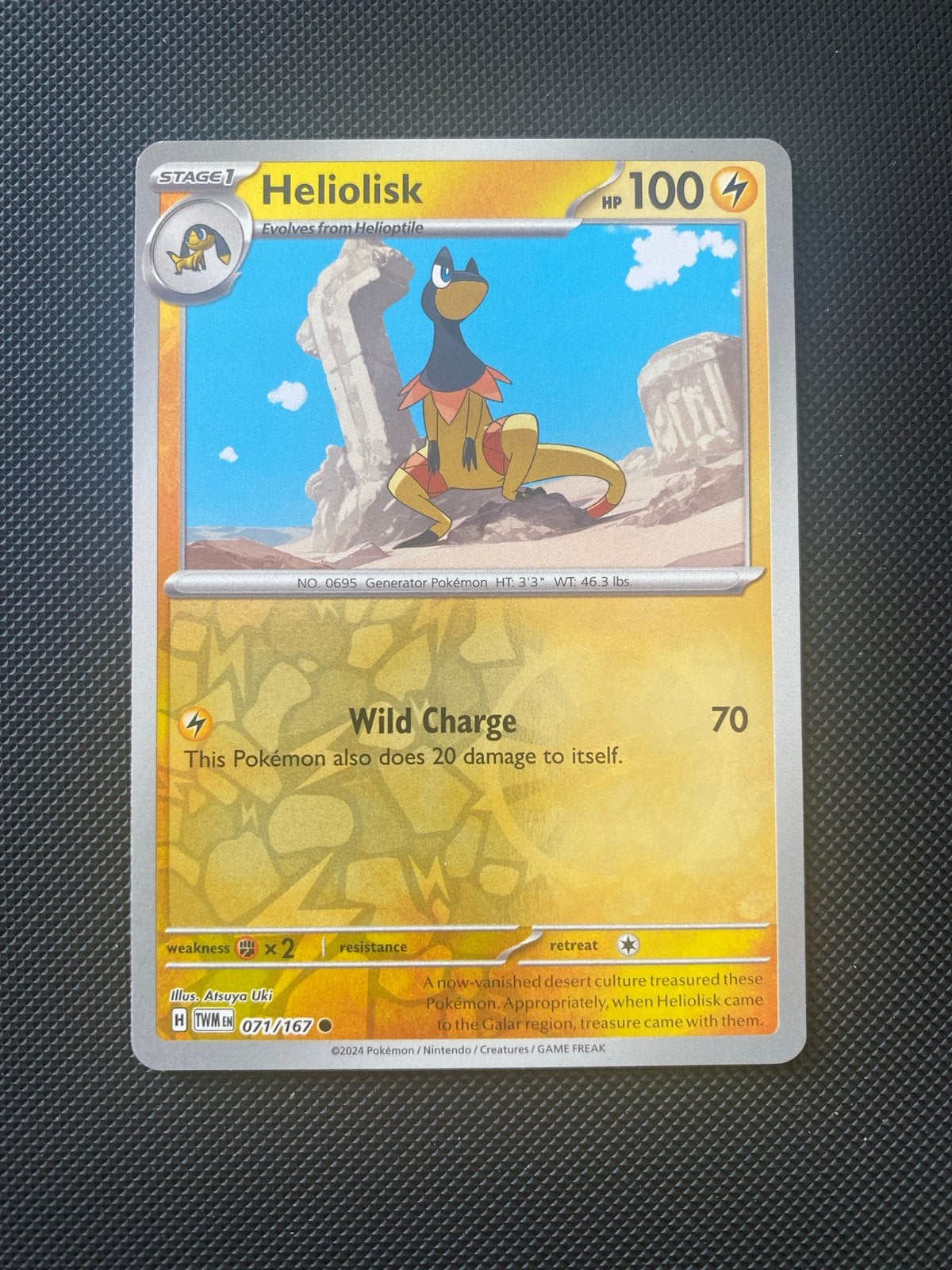 Heliolisk 071/167 Reverse Holo Twilight Masquerade, Ophalen of Verzenden, Zo goed als nieuw, Losse kaart, Foil