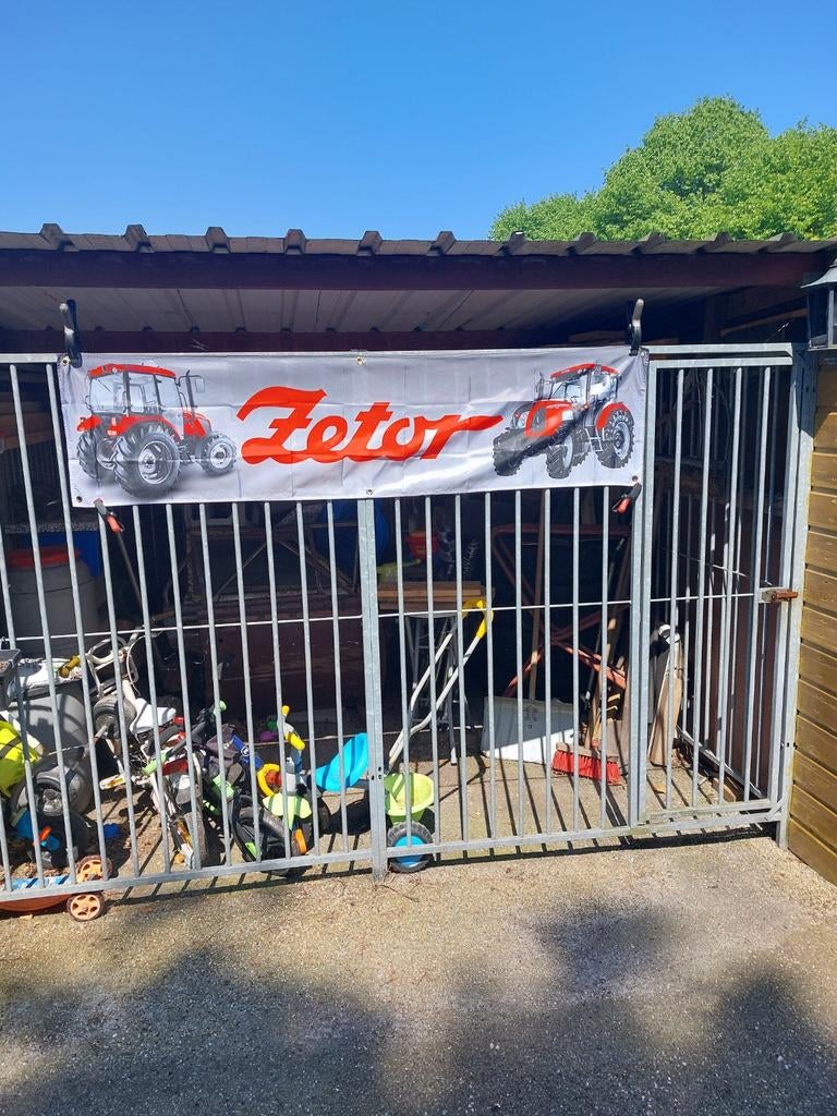 ZETOR TRACTOR BANNER 180X45CM, Ophalen of Verzenden