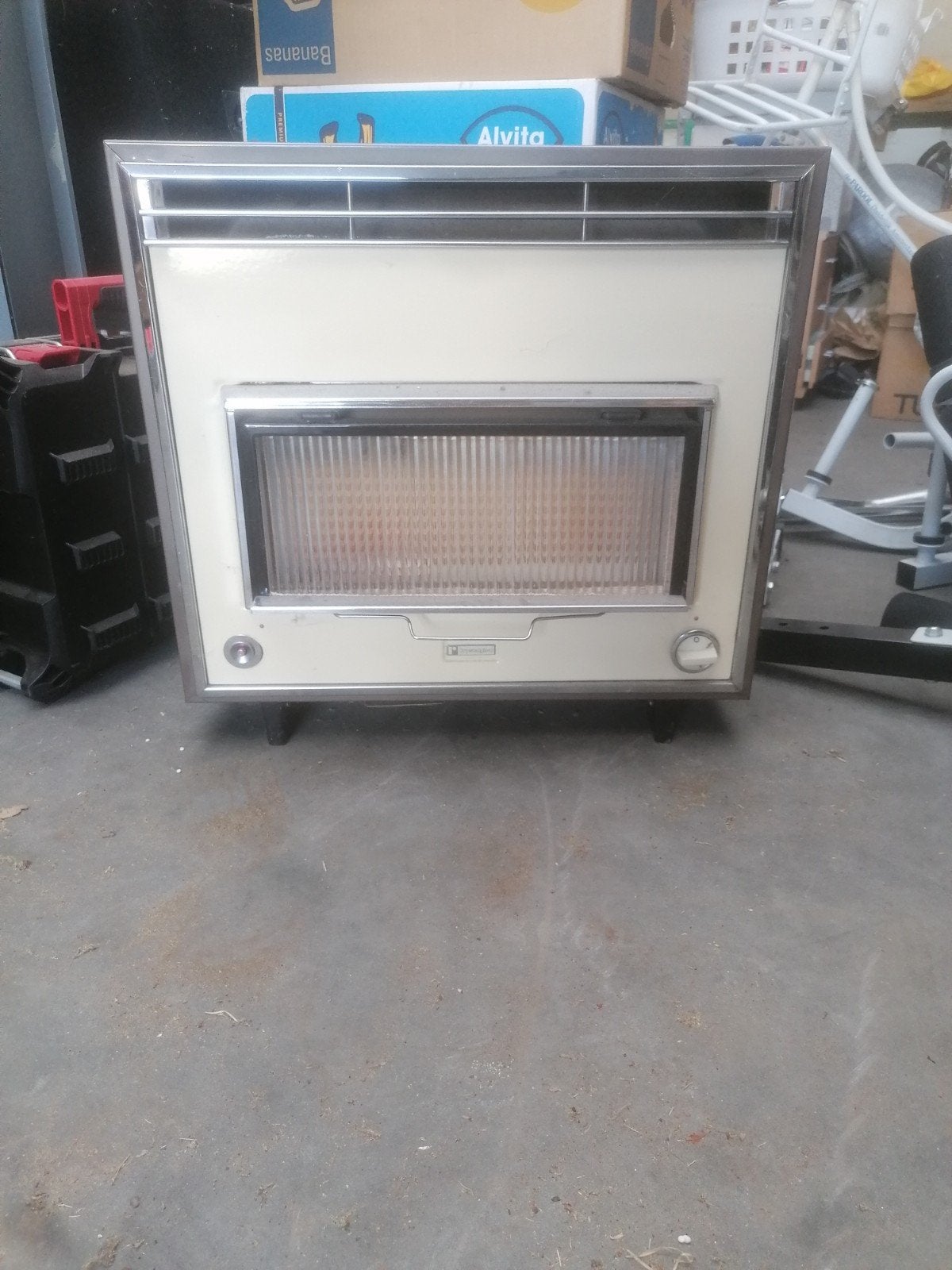 Crystalglow Gaskachel - Vintage Vrijstaande Kachel, Ophalen, Gebruikt, Gas, Vrijstaand