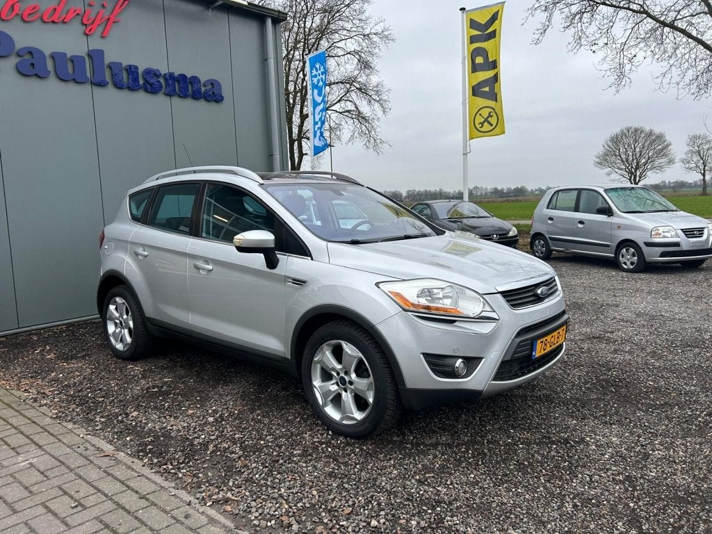 Ford Kuga 2.0 TDCi 6Bak|Airco|Elec.pak|Cruise (bj 2008), 1513 kg, 136 pk, Gebruikt, Zwart