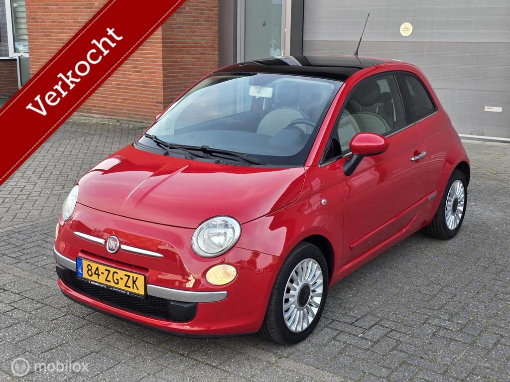 Fiat 500 1.2 Lounge✅️Airco✅️Apk✅️Lage_km✅️, Auto's, Stof, Gebruikt, 4 cilinders, 840 kg