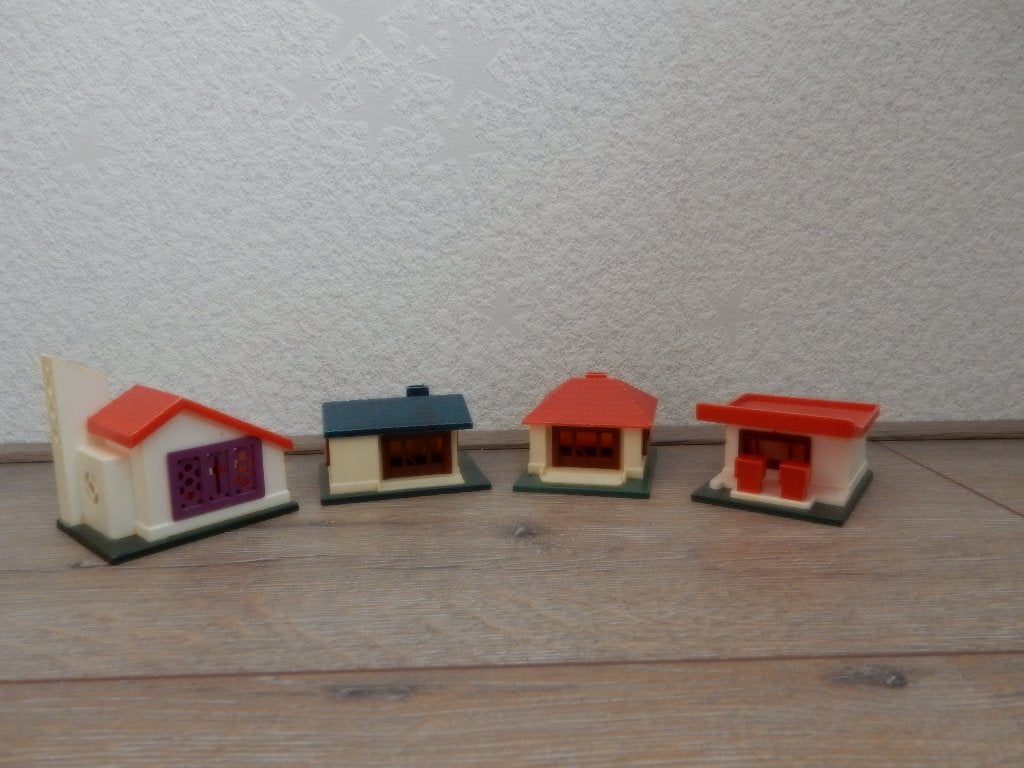 4 retro simex huisjes, Ophalen of Verzenden