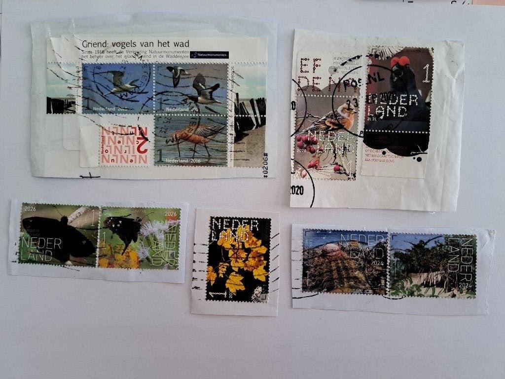 POSTZEGELS - NEDERLAND - 10 X GESTEMPELD 1E, Postzegels en Munten, Ophalen of Verzenden, Na 1940, Gestempeld