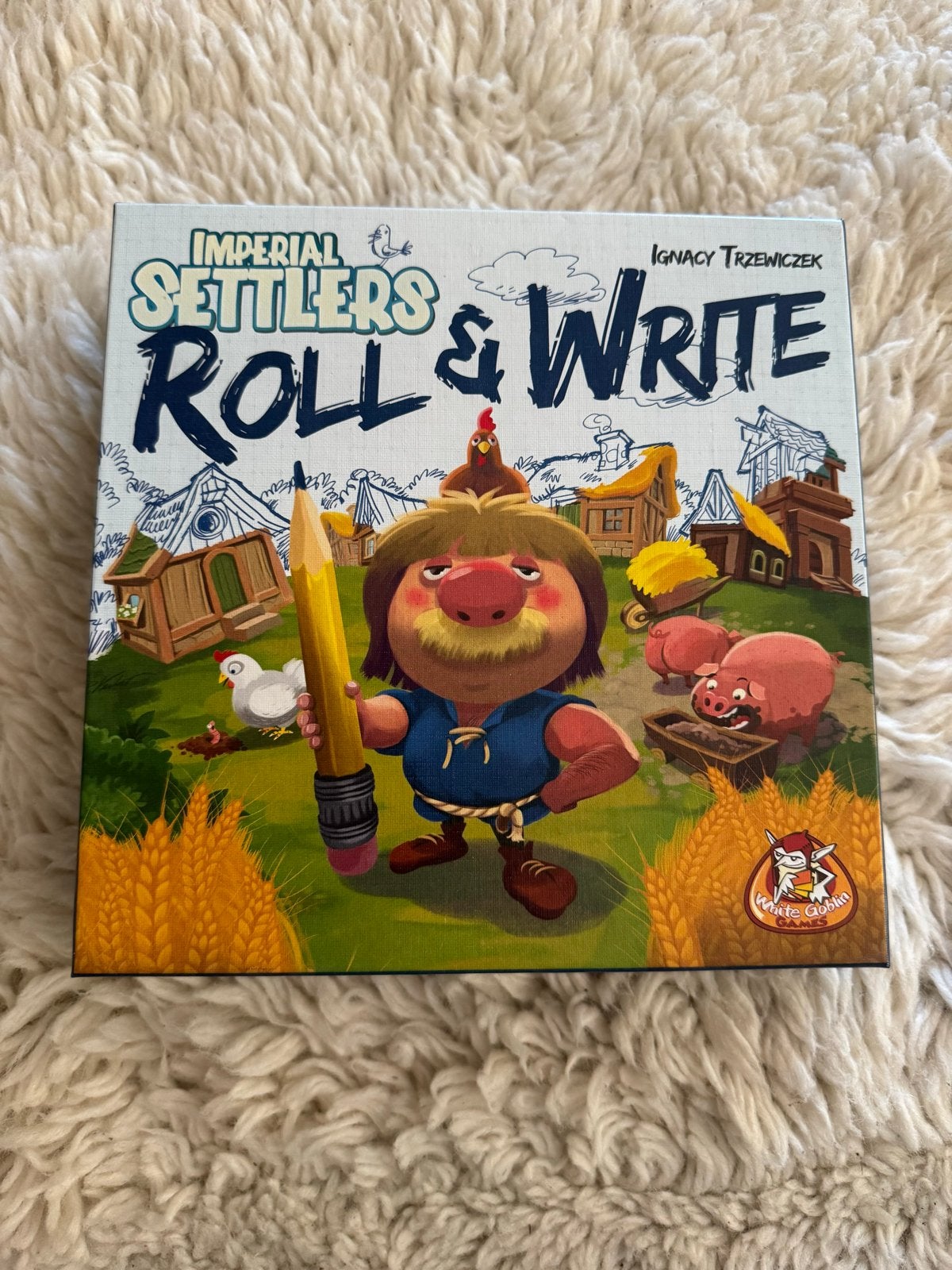 Imperial Settlers Roll & Write bordspel, Een of twee spelers, Ophalen of Verzenden, Zo goed als nieuw