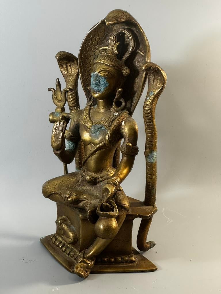 Bijzonder bronzen beeld van  Shiva, Ophalen of Verzenden
