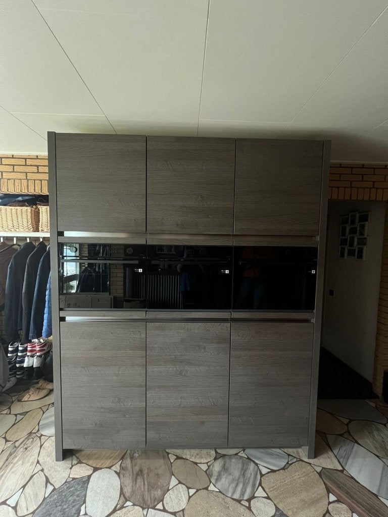 luxe keuken hogekasten wand, Ophalen, Bruin, Overige typen, Zo goed als nieuw