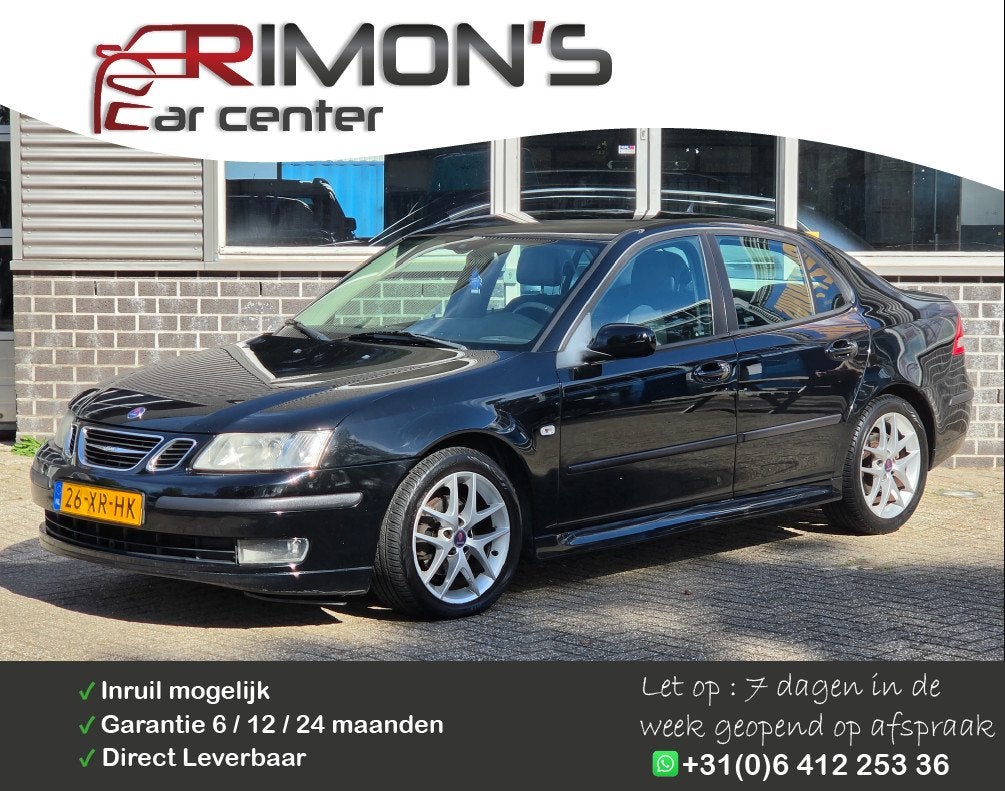 Saab 9-3 Sport Sedan 1.8t Linear Automaat Leder Apk 09-2027, Auto's, 1998 cc, Gebruikt, 4 cilinders, 150 pk