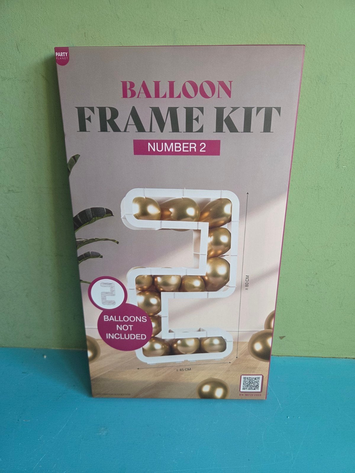 Ballon Frame Kit - Cijfer 2 (Exclusief Ballonnen), Ophalen of Verzenden, Nieuw, Versiering, Verjaardag