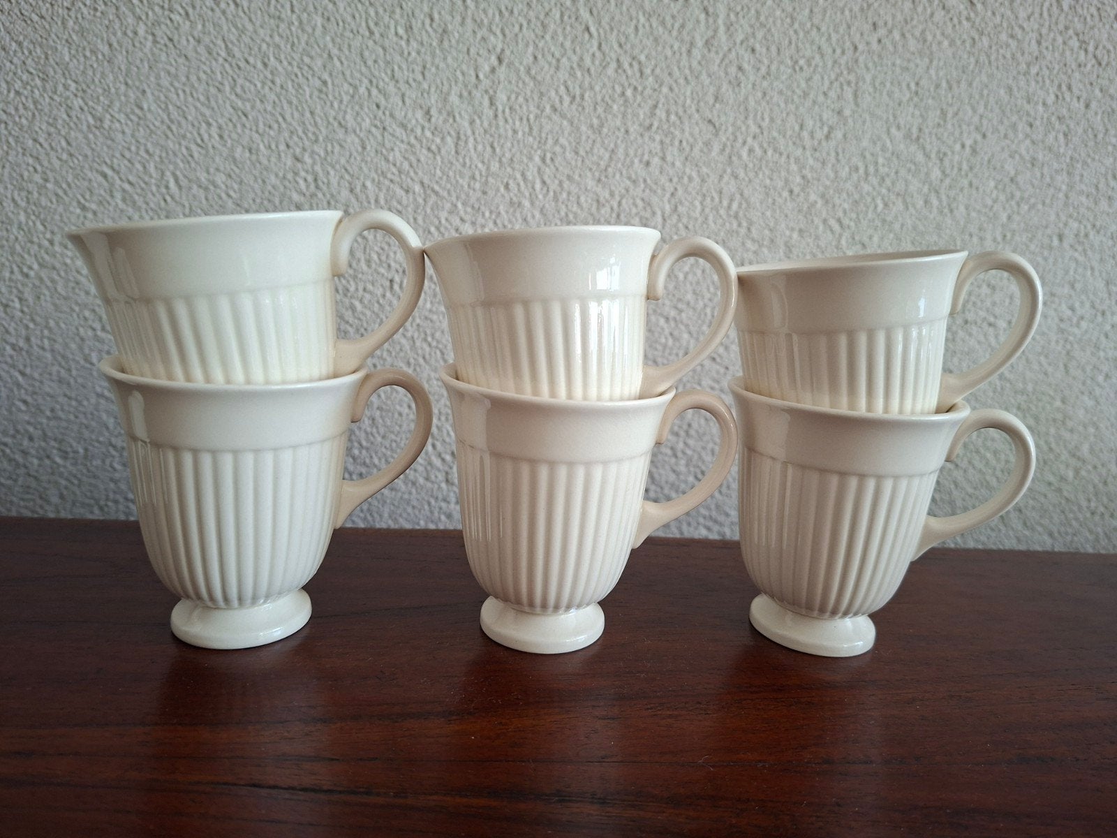 Set van 6 Wedgwood Etruria & Barlaston kopjes, Ophalen of Verzenden