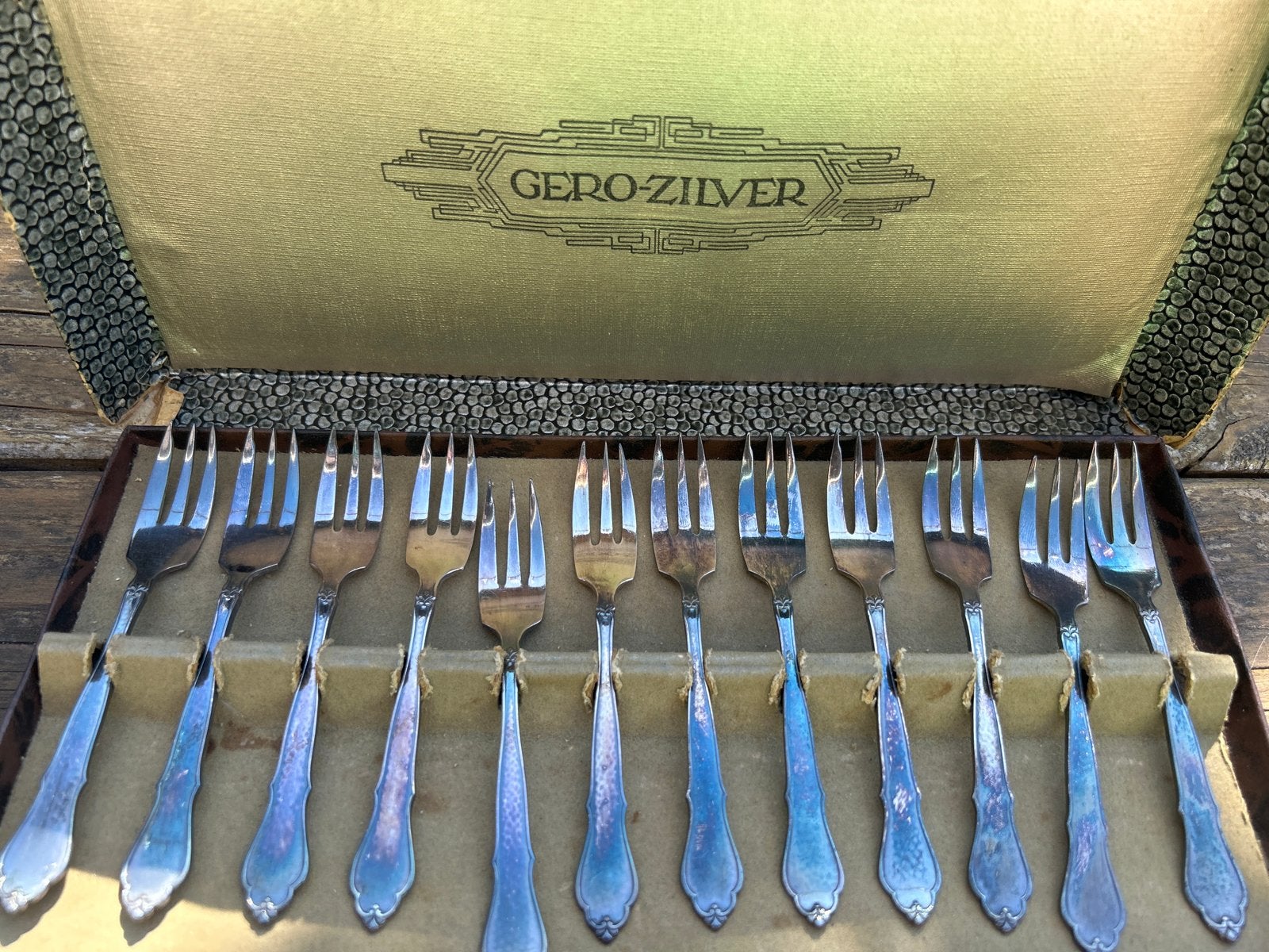 Gero 90 verzilverde vorken - 12 stuks, Ophalen of Verzenden