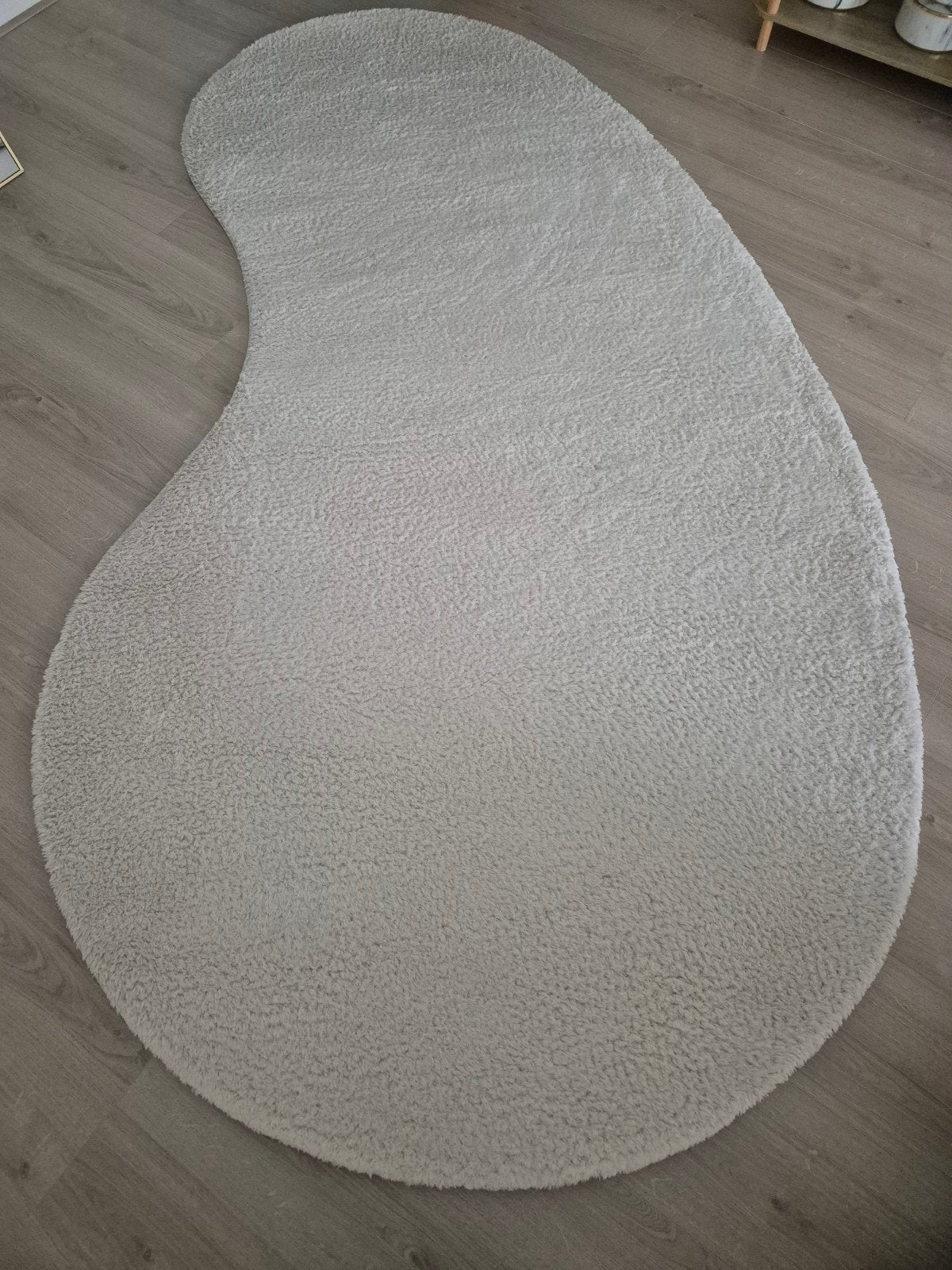 Kwantum organisch vloerkleed, Ophalen, Gebruikt, 200 cm of meer, Crème