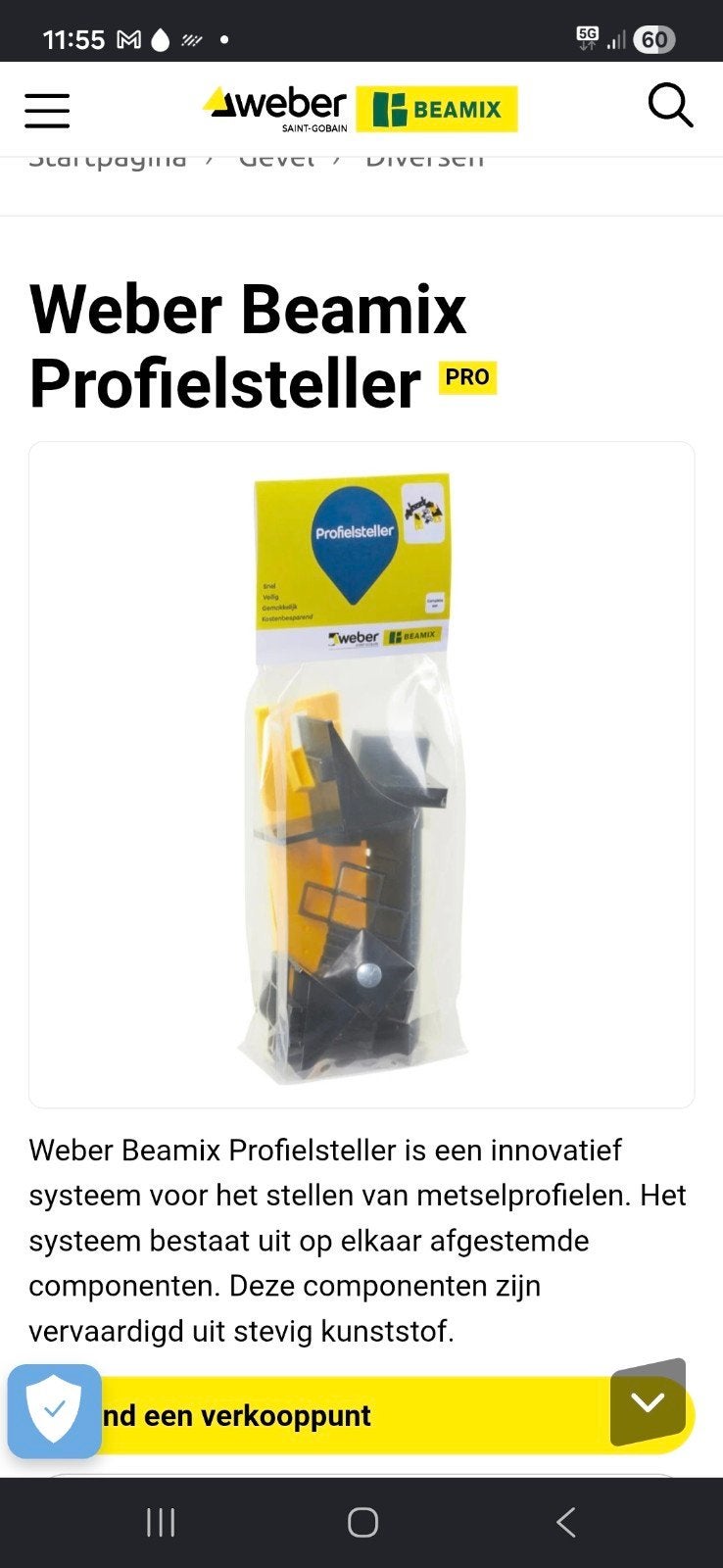Weber-Beamix Profielstelset, Doe-het-zelf en Verbouw, Ophalen of Verzenden