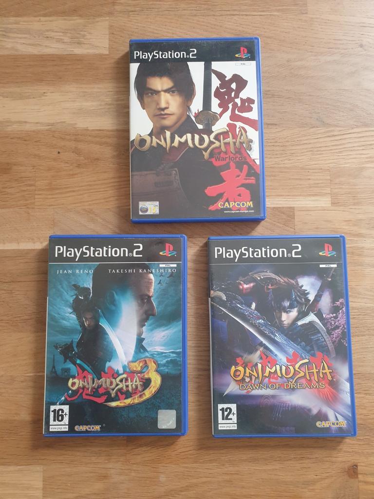 Onimusha PS2 Games: Warlords, 3, en Dawn of Dreams, Spelcomputers en Games, Games | Sony PlayStation 2, Avontuur en Actie, Vanaf 18 jaar