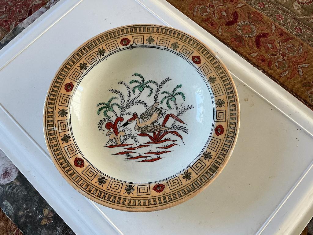 Oud bord P R mooi, Antiek en Kunst, Curiosa en Brocante, Ophalen of Verzenden