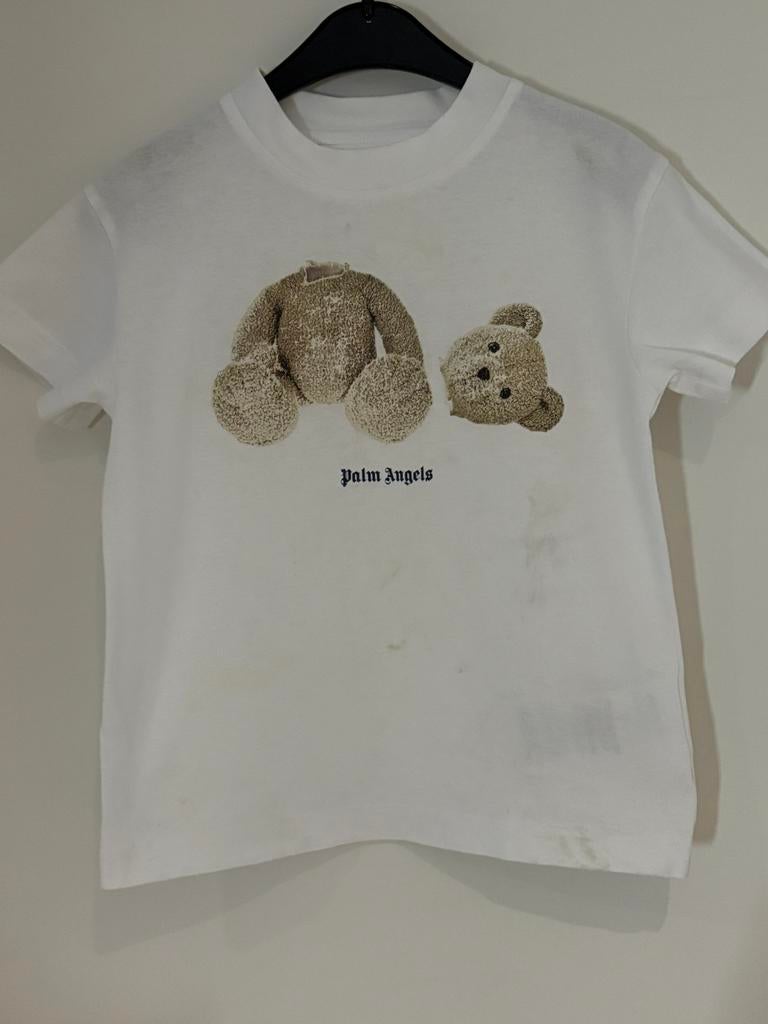 Palm angels shirt met de bekende beer print 4 jaar, Ophalen of Verzenden, Zo goed als nieuw, Shirt of Longsleeve, Jongen
