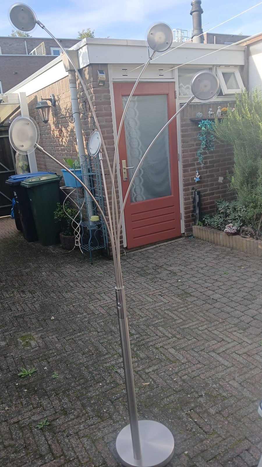 Mooi aparte staande schermerlamp !, Ophalen, Zo goed als nieuw, Modern, 150 tot 200 cm