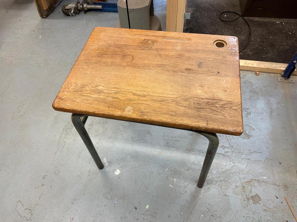 Vintage schooltafel met stoel - Authentiek en stevig, Ophalen
