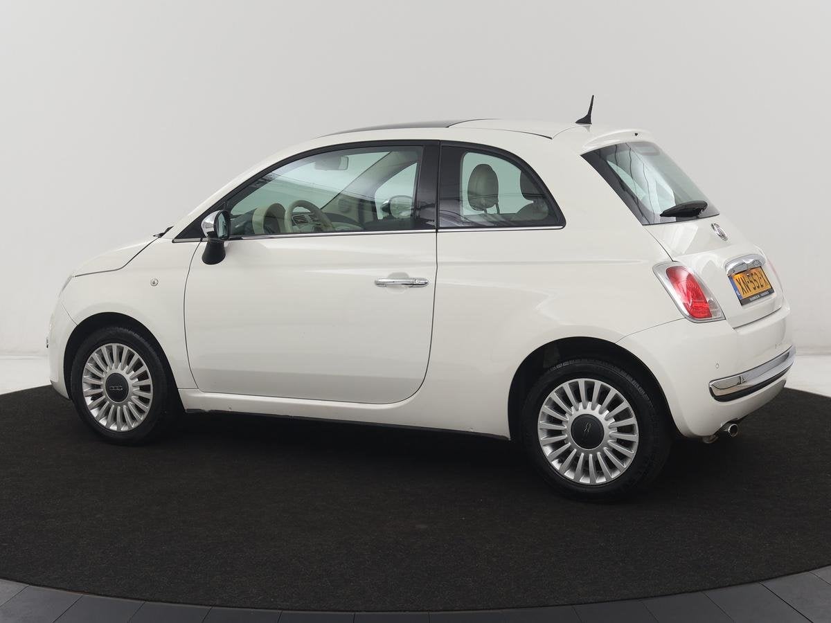 Fiat 500 1.2 Lounge | Panoramadak | Airco | Lichtmetaal | El, Voorwielaandrijving, Euro 5, Stof, Gebruikt