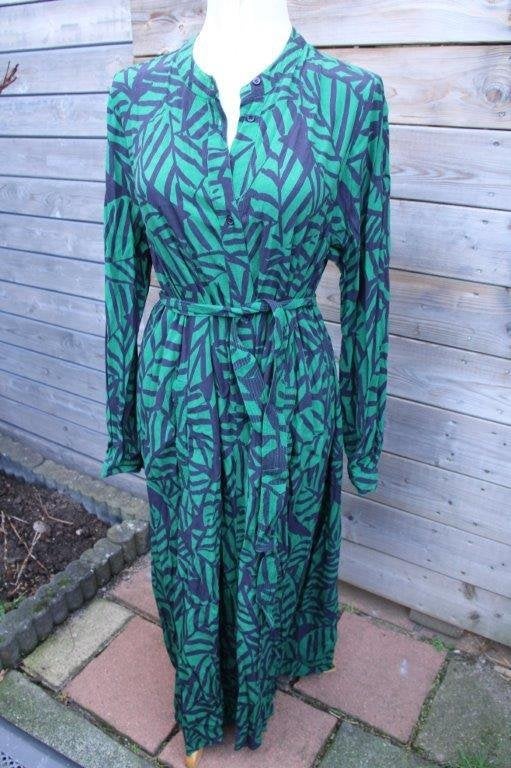 Doorknoopjurk groen/ zwart Essentiel mt 38 Maxi Vaste prijs, Kleding | Dames, Jurken, Maat 38/40 (M), Ophalen of Verzenden, Zo goed als nieuw