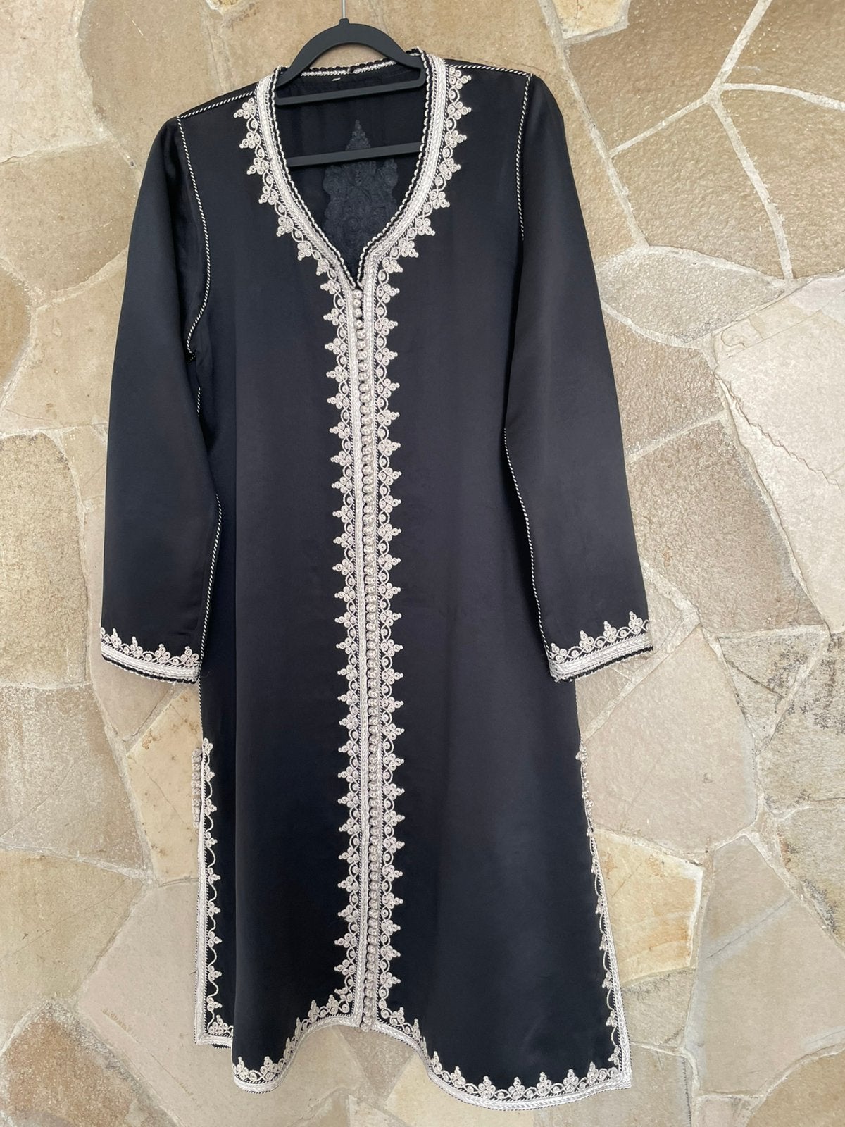 Kaftan (Tuniek), Kleding | Dames, Gelegenheidskleding, Overige typen, Zwart, Ophalen of Verzenden, Zo goed als nieuw