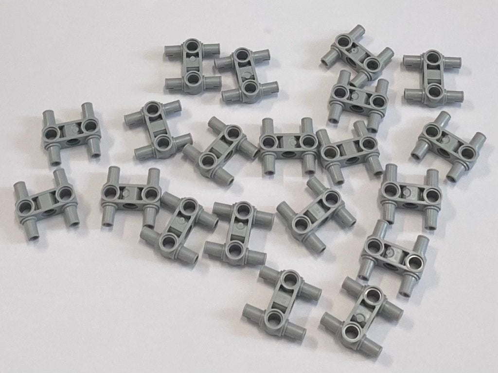 Partij 20x nieuwe licht grijze Lego pin connector, Overige thema's, Lego, Nieuw, Ophalen of Verzenden