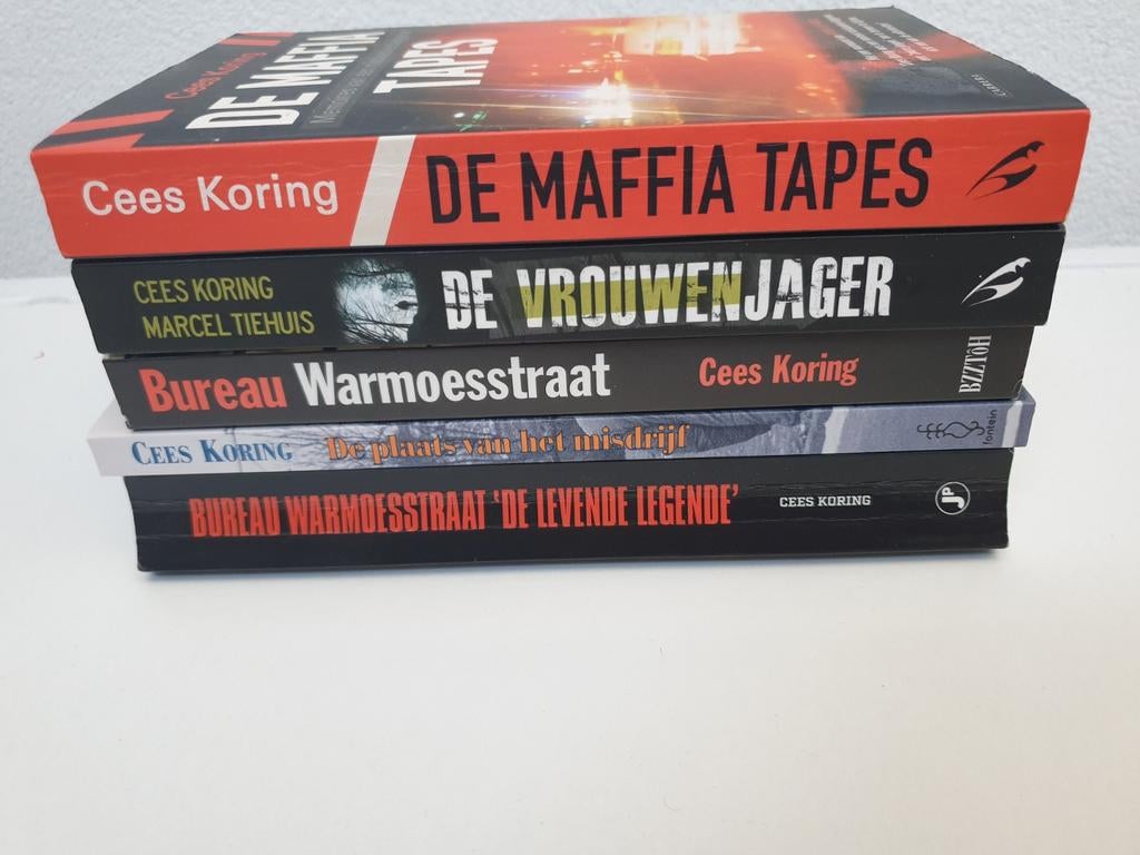 Cees Koring Boekenpakket: Misdaadromans (5 stuks), Boeken, Ophalen of Verzenden, Gelezen