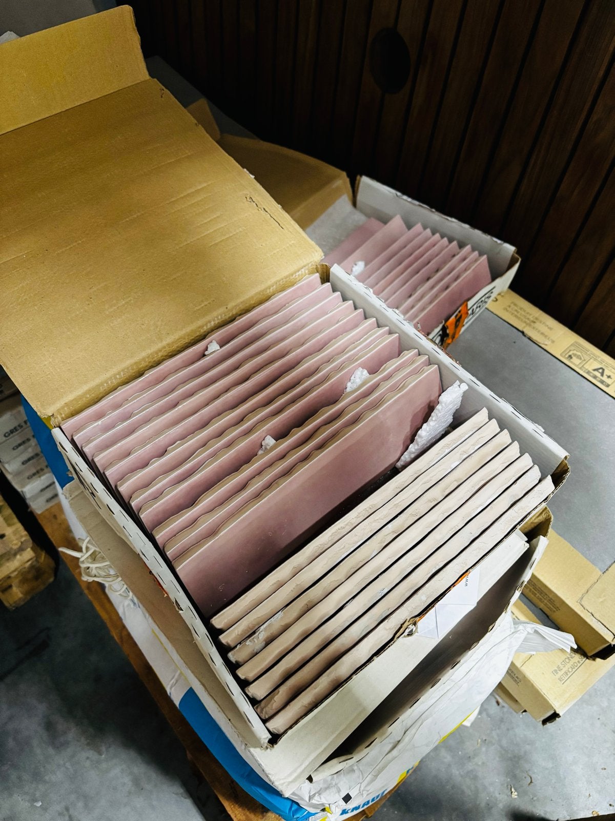 Revoir Paris Wandtegels - Roze Keramiek, Ophalen, Nieuw, 20 tot 40 cm, Wandtegels