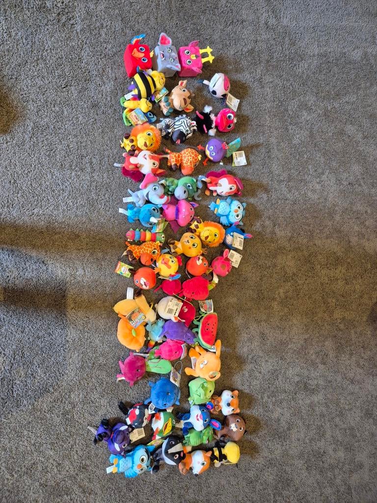 50+ Nieuwe Lidl Mini's Knuffels met kaartjes - Diverse Jaren, Kinderen en Baby's, Lidl, Overige karakters, Overige typen, Nieuw