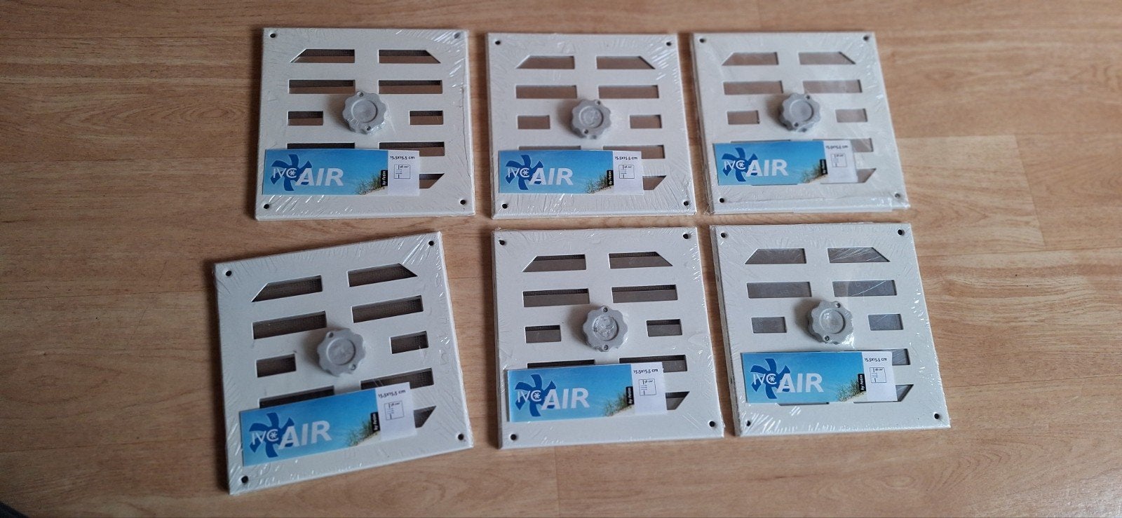6 stuks IVC air schuifrooster / roosters 15,5 x 15,5 cm, Ophalen of Verzenden, Nieuw