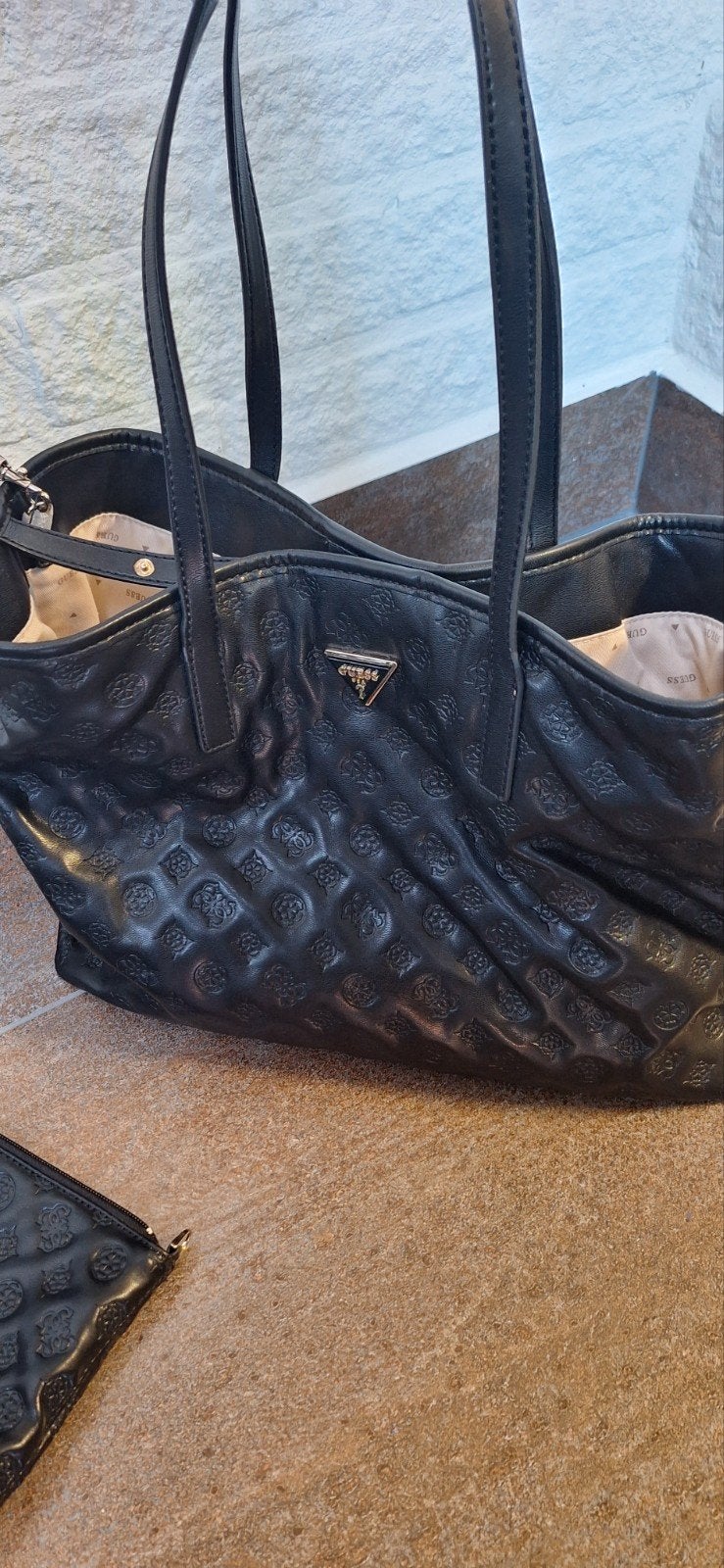 GUESS shopper met extra tas, Ophalen of Verzenden, Nieuw, Zwart, Shopper