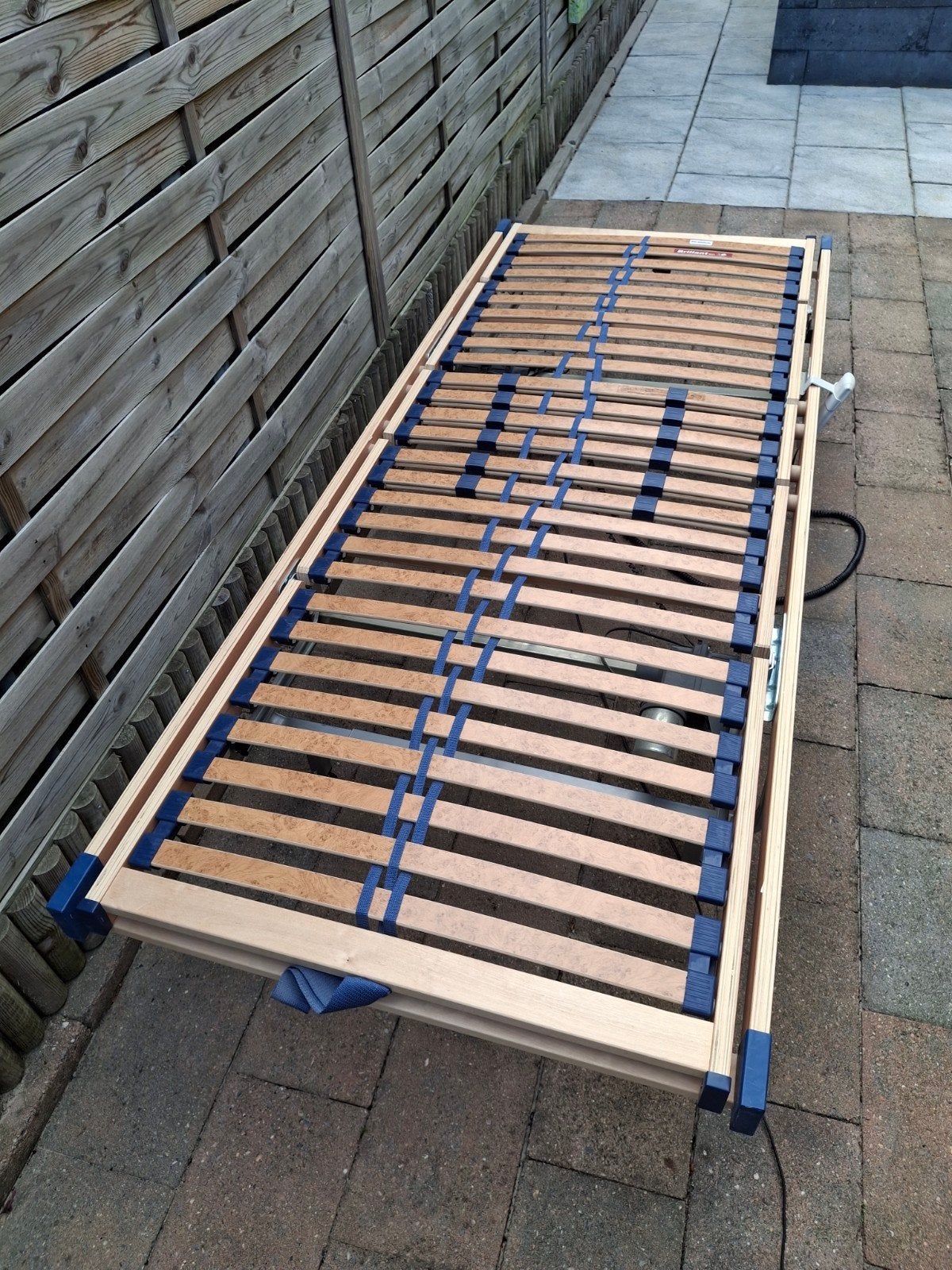 2x Brillant MOT verstelbare lattenbodem 80x200 cm, Ophalen, Verstelbaar, Eenpersoons, Bruin