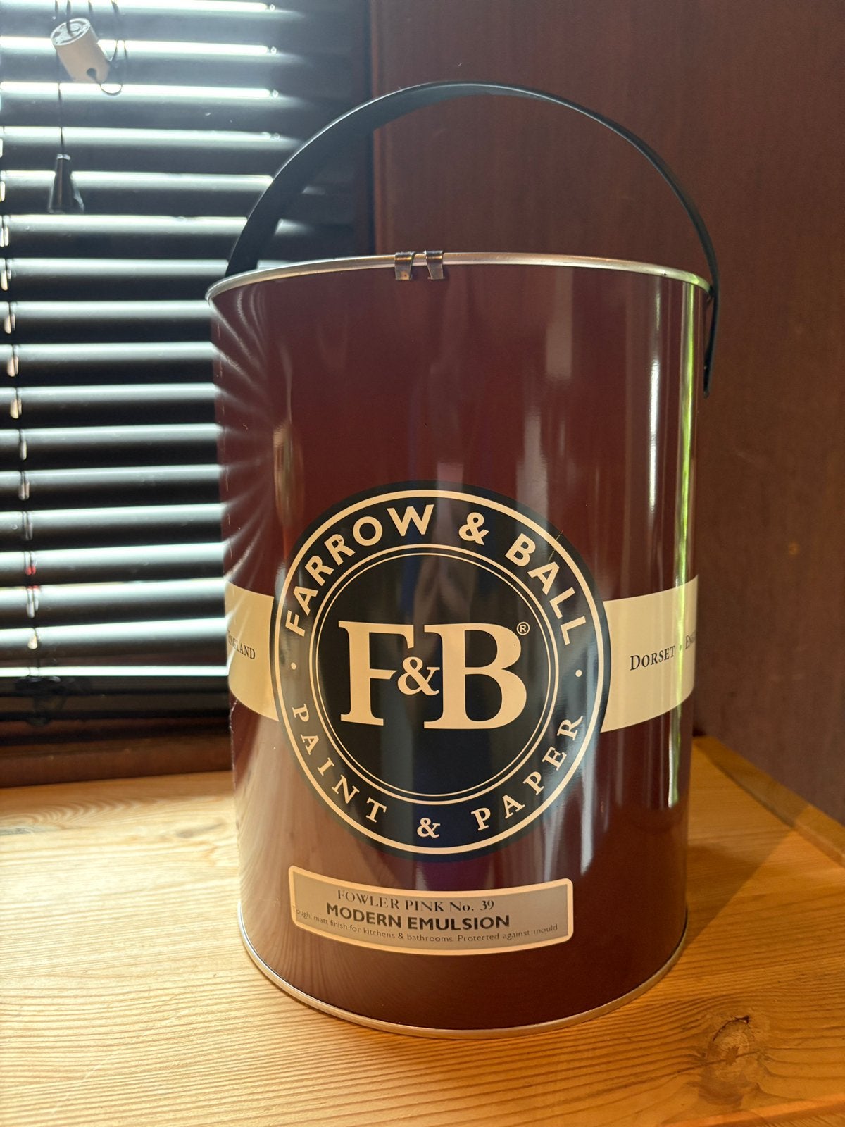 Farrow and Ball - Fowler pink No. 39 / 5 liter ongeopend, 5 tot 10 liter, Nieuw, Ophalen of Verzenden, Verf