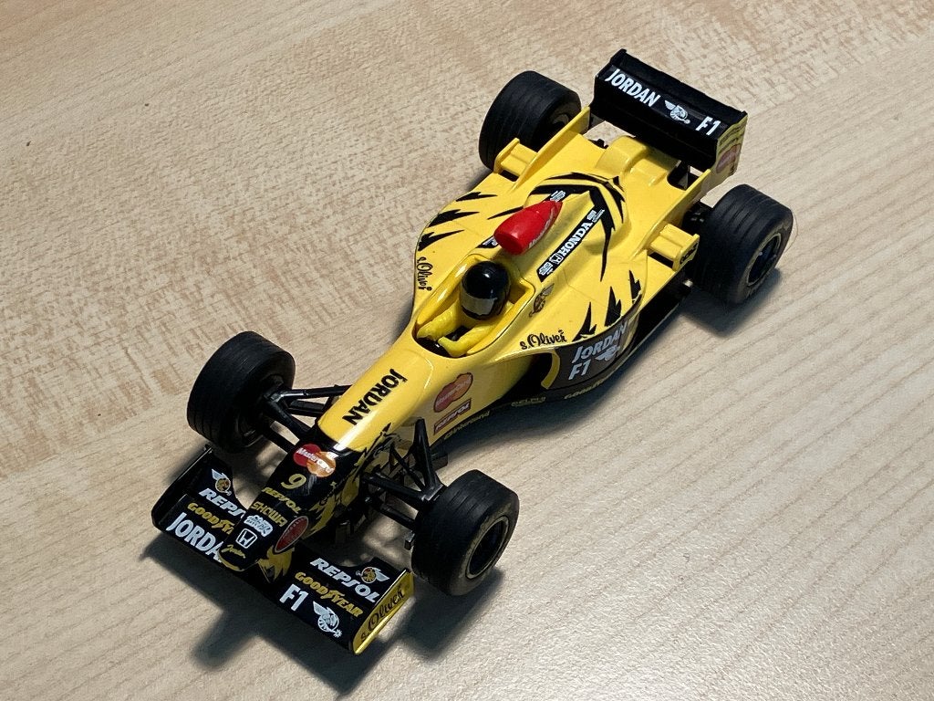 Scalextric C2126 Jordan #9 Damon Hill - in prijs verlaagd!, Overige merken, Gebruikt, Onderdelen, Ophalen of Verzenden