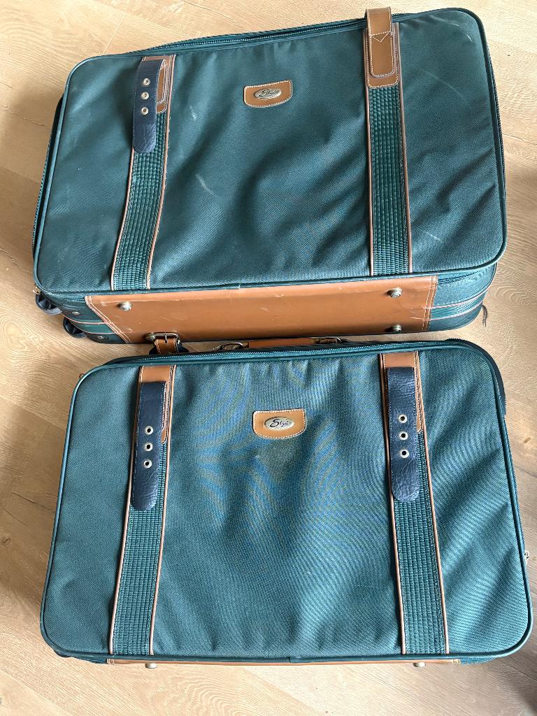 Kofferset - 2 koffers handig op te bergen, Sieraden, Tassen en Uiterlijk, Koffers, Nieuw, Overige materialen, 70 cm of meer, Wieltjes