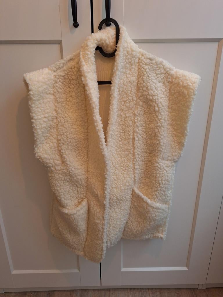 Teddy gilet, Ophalen of Verzenden, Zo goed als nieuw, Maat 38/40 (M), Beige