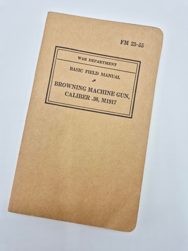 US WWII FM-23-55 Browning Machine Gun Cal .30 M1917 | 1940, Verzenden, Landmacht, Amerika