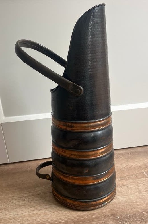 Antieke kolenkit van koper - paraplubak, Ophalen, Koper